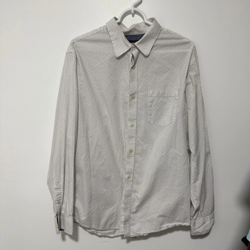 Banana Republic Gray Patterned Men's‎ button down Shirt